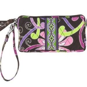 *VERA BRADLEY* Brown Paisley Floral Zipper Wallet